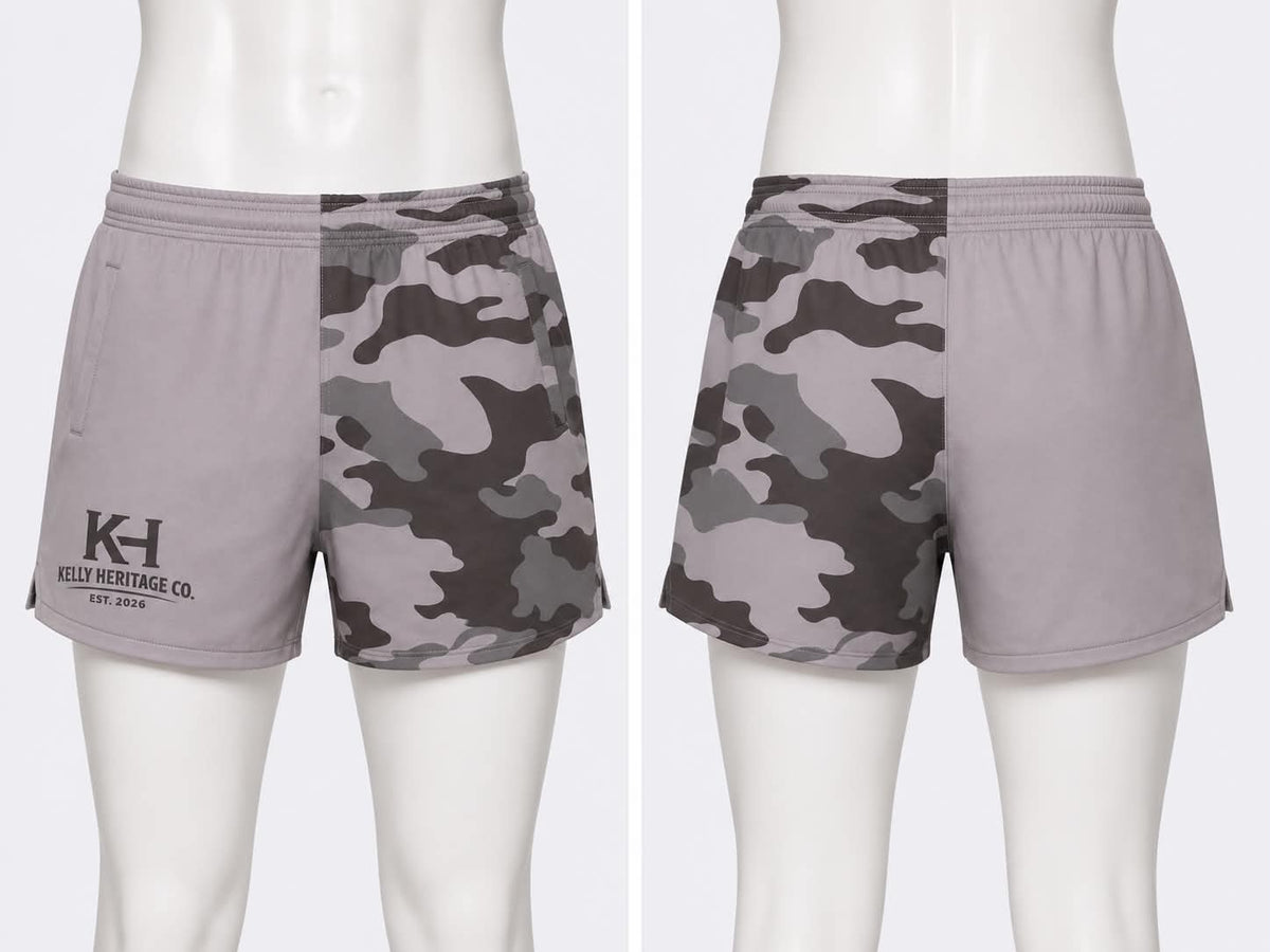Kids Footy Shorts : Camo