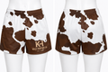 Footy Shorts - Cow Hide