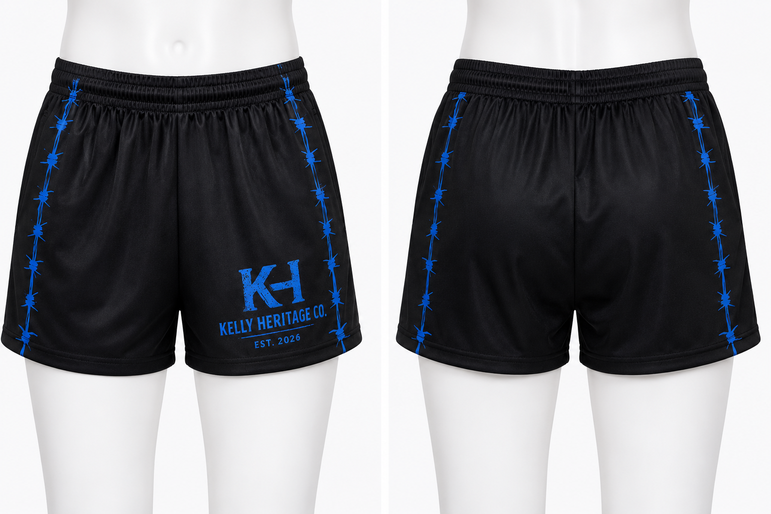Footy Shorts : The Staple - Blue