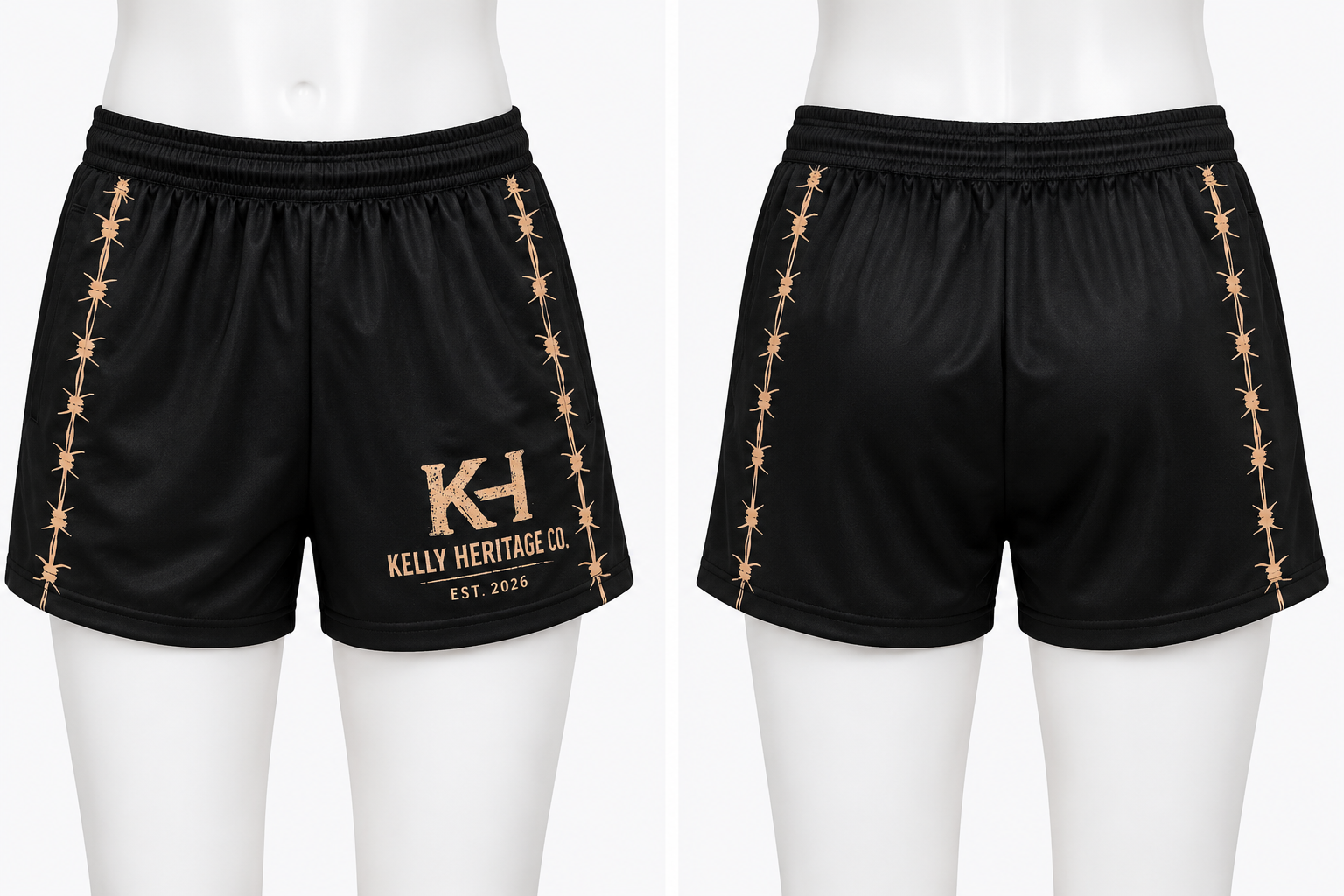 Footy Shorts : The Staple - Beige