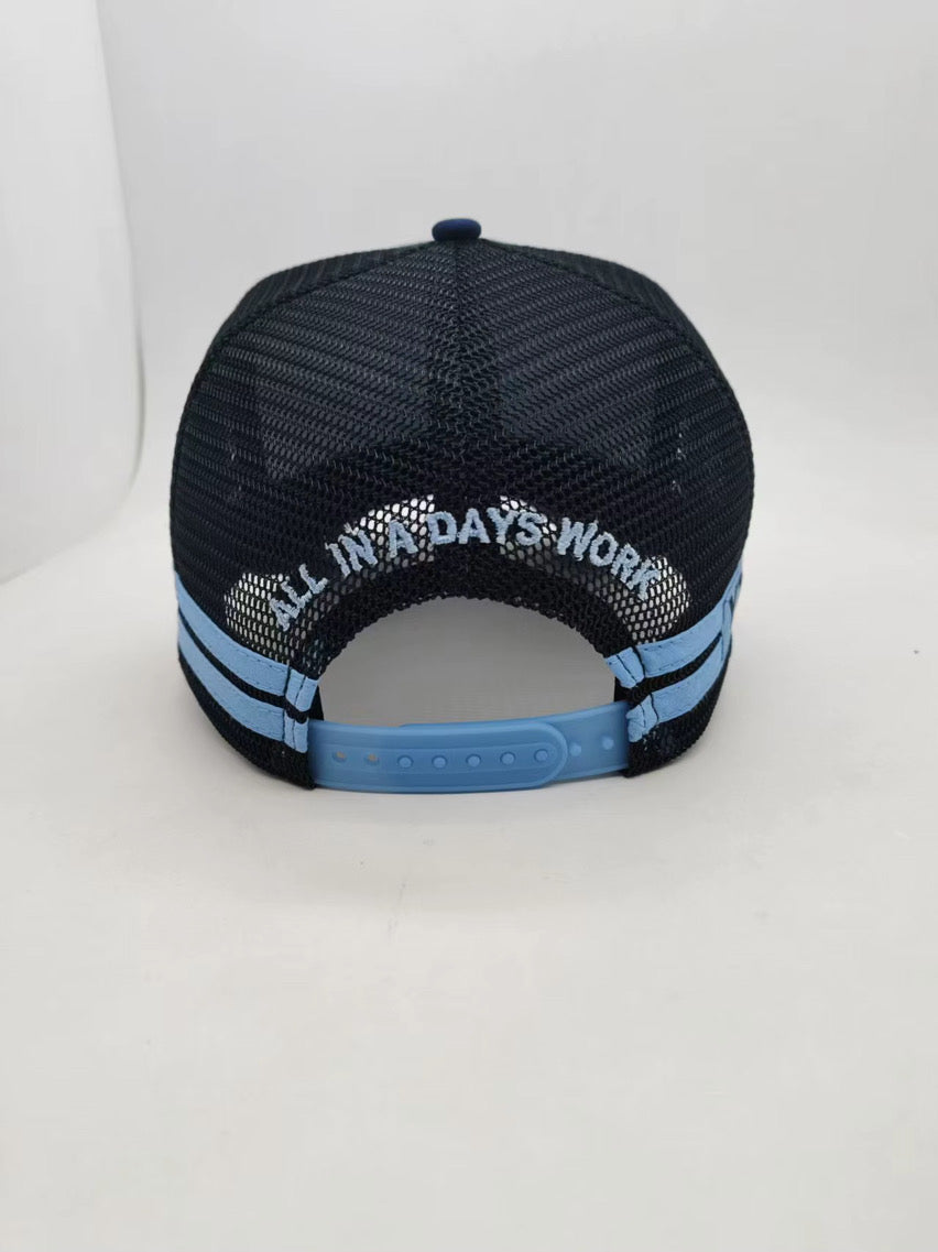 Trucker Cap : Blue All In A Days Work