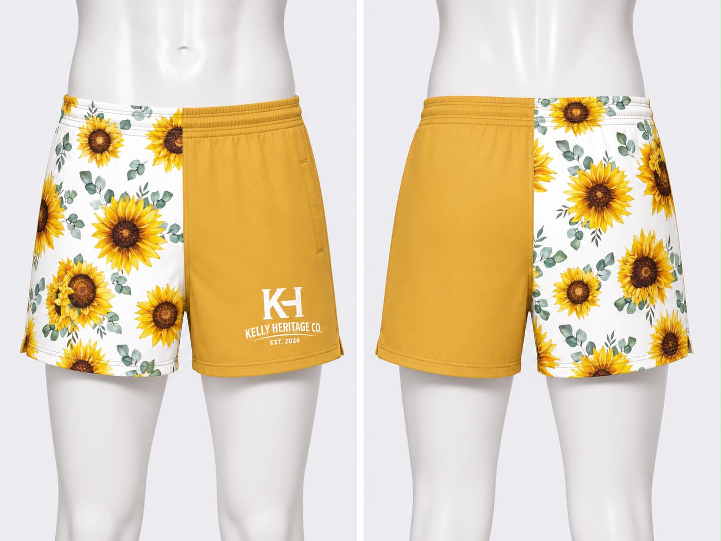 Footy Shorts : Sunflower Bloom